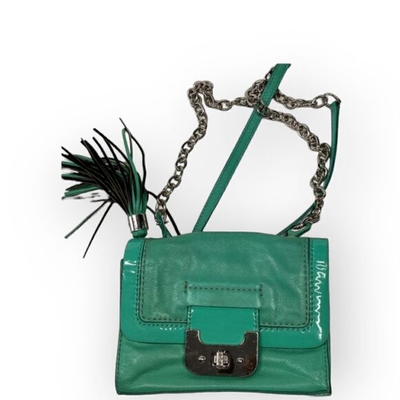 Diane Von Furstenberg Handbags - Diane von Furstenberg Flap Top Leather Crossbody Mini Clutch Bag